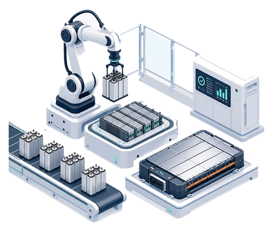 Cell and pack manufacturing